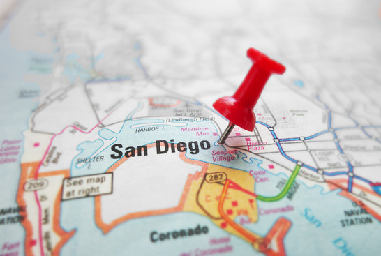 San Diego location of investigations