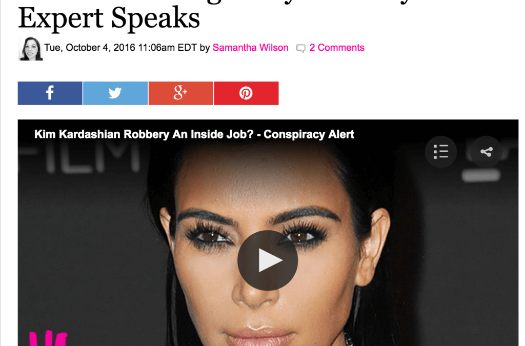 Kim Kardashian – Why Robbers spared her Life