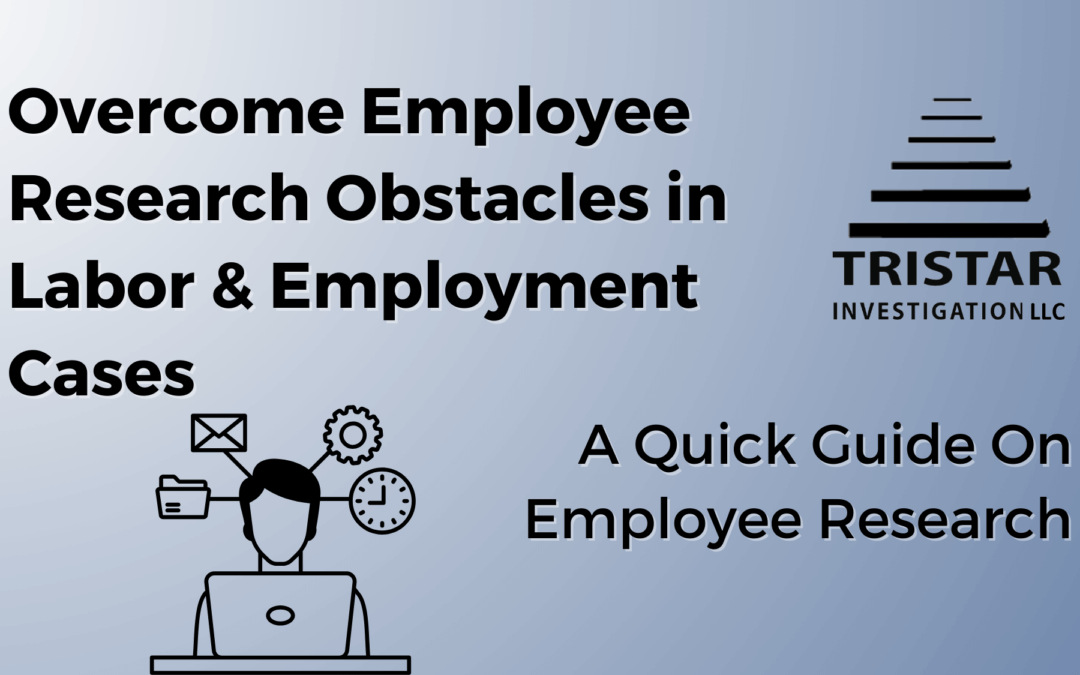 Overcome Employee Research Obstacles in Labor & Employment Cases